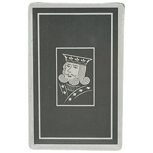 Vintage BARCLAY Playing Cards Gray King Spade Port Chester New York Sealed